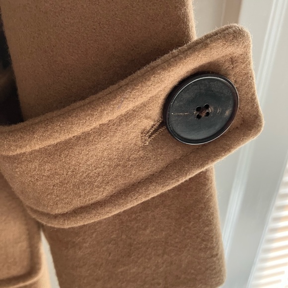 Michael Kors Camel Toggle Wool Hood Coat Size 10 - Picture 4 of 8